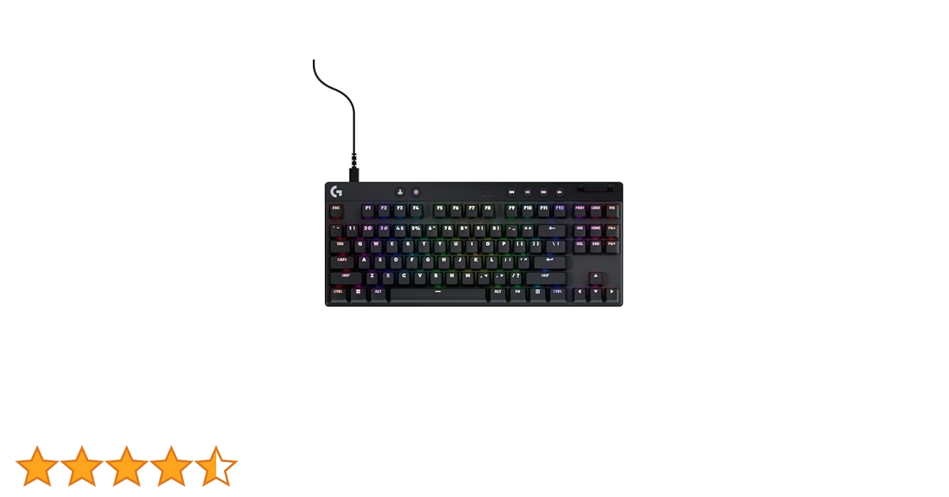 美品☆Logicool G PRO X TKL RAPID Logitech G PRO X TKL Rapid Tenkeyless Wired Gaming Keyboard